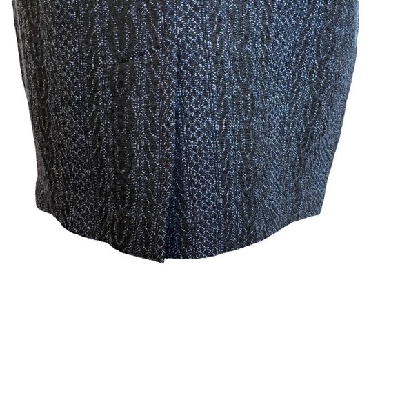 Vintage Doncaster Blue and Black Raised Pattern Blazer and Skirt Set  Sz.4P - Picture 7 of 16